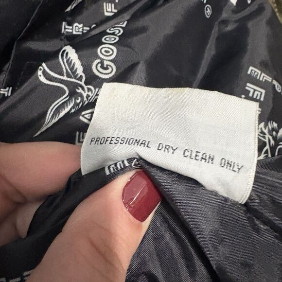 Vintage Triple F.A.T. Goose Puffer Coat Parka Jacket Sz 16/18 XL Fur Lined Hood - Picture 10 of 13